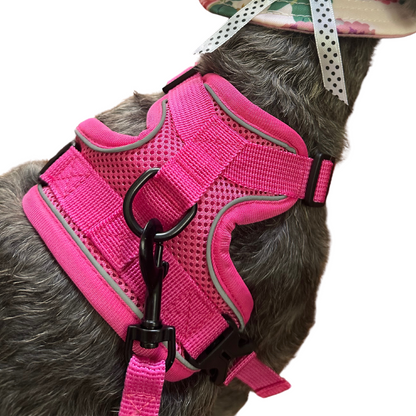 Soft Anti-Pull Harness | Dogs & Cats | Hot Pink
