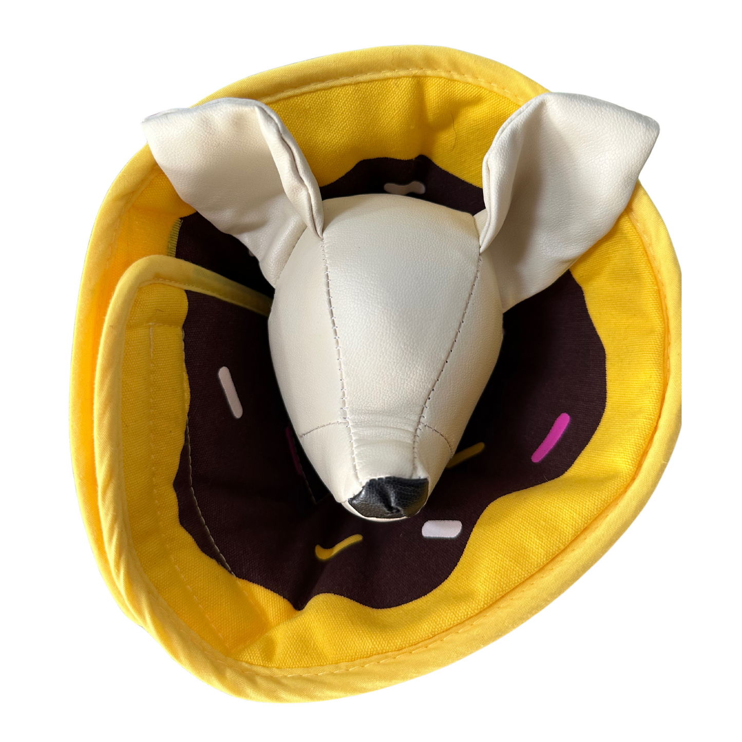 Plush Elizabethan Recovery Cone Collar | Cats and Toy Dogs | Doughnut