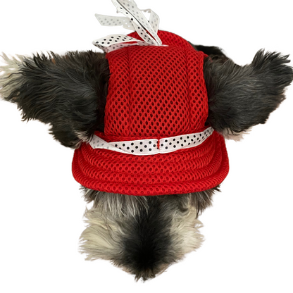 Bucket Hat | Dogs & Cats | Red Mesh