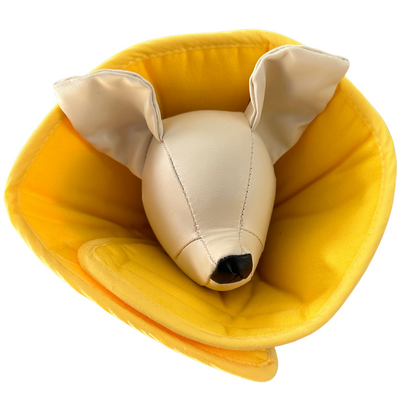 Plush Elizabethan Recovery Cone Collar | Cats and Toy Dogs | Doughnut