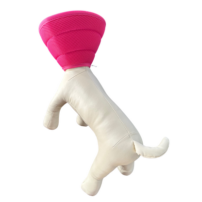 Plush Elizabethan Recovery Cone Collar | Cone of less shame | Hot Pink