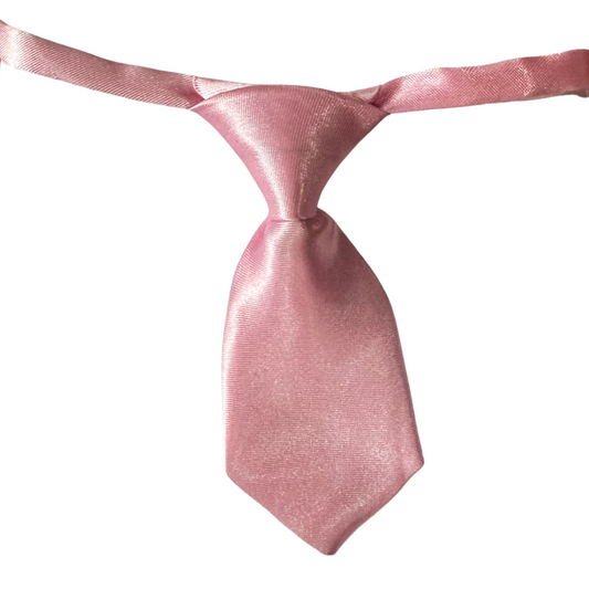 Silky Adjustable Business Tie | Dogs and Cats | Pale Pink