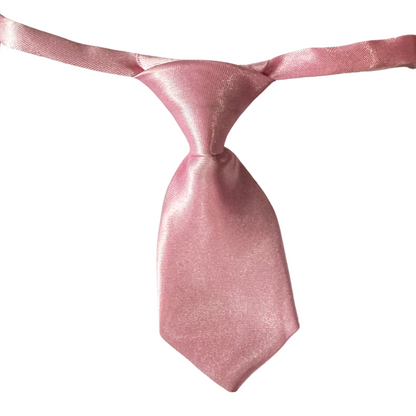 Silky Adjustable Business Tie | Dogs and Cats | Pink Hearts