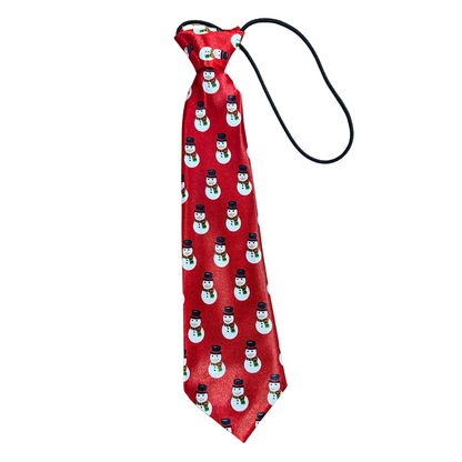 Silky Elastic Business Tie  | Large Dogs | Pool Table